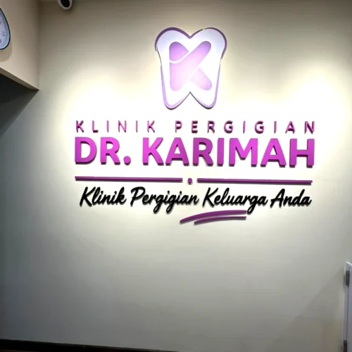 klinik gigi dr karimah hulu langat - signage wall